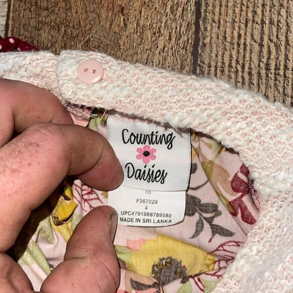 Counting Daisies - long sleeve top size 4 - Picture 6 of 9